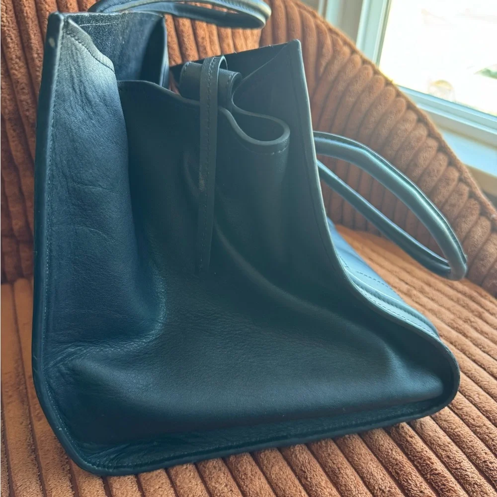 Celine Black Leather Mini Luggage Tote